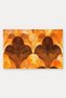 Orange Copper Art Deco Fan-Patterned Doormat, 40x60 cm, with Non-Slip Sole, Decorative - 5