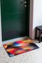 Red and Blue Gradient Wave-Patterned Doormat, 40x60 cm, with Non-Slip Sole, Decorative - 3