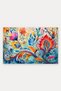 Colorful Flower Garden Turkish Rug-Floral Print 724 Doormat, 40x60 cm, with Non-Slip Sole - 5