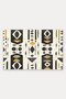 Cream Black Gold African Totem-Patterned Doormat, 40x60 cm, with Non-Slip Sole, Decorative - 5