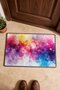 Pink and Blue Abstract Patterned 858 Doormat, 40x60 cm, Non-Slip Sole, Decorative - 4
