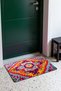 Turquoise and Yellow Kilim Rug Medallion Turkish Rug-Patterned Doormat, 40x60 cm, with Non-Slip Sole - 2
