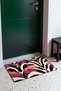 Purple and Orange Zebra-Print Doormat, 40x60 cm, with Non-Slip Sole, Decorative - 3