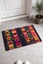 Pink and Navy Blue Aztec Stripe Pattern Doormat, 40x60 cm, with Non-Slip Sole, Decorative - 2