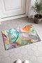 Pastel-Colored Wavy Pattern 850 Doormat, 40x60 cm, with Non-Slip Sole, Decorative - 2