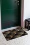 Black Gold Art Deco Fan-Patterned Doormat, 40x60 cm, with Non-Slip Sole, Decorative - 3