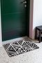 Black and White Art Deco striped pattern doormat, 40x60 cm, with Non-Slip Sole, Decorative - 3