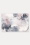Gray and Pink Watercolor Smoke-Patterned Doormat, 40x60 cm, with Non-Slip Sole, Decorative - 5