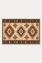 Brown and Blue Geometric Patterned Turkish Rug-Patterned Doormat, 40x60 cm, with Non-Slip Sole - 5