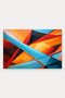 Orange and Blue Abstract Patterned 972 Doormat, 40x60 cm, Non-Slip Sole, Decorative - 5
