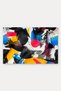 Blue, Yellow, and Pink Pop Art Collage-Patterned Doormat, 40x60 cm, with Non-Slip Sole, Decorative - 5