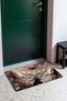 Brown Silver Butterfly-Patterned Doormat, 40x60 cm, with Non-Slip Sole, Decorative - 3