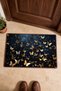 Gold and Blue Butterfly-Patterned Doormat, 40x60 cm, with Non-Slip Sole, Decorative - 4