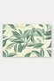 Mint Green Leaf Botanical Pattern Doormat, 40x60 cm, Non-Slip Sole, Decorative - 5