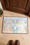 Pastel Ice Crystal Floral Print Doormat, 40x60 cm, with Non-Slip Sole, Decorative - 4