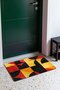 Red and Yellow Bauhaus Geometric Patterned Doormat, 40x60 cm, with Non-Slip Sole, Decorative - 3