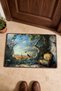 Green and Red Nature Scenery Patterned Doormat, 40x60 cm, with Non-Slip Sole, Decorative - 4