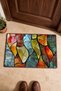 Colorful Abstract Patterned Doormat 813, 40x60 cm, Non-Slip Sole, Decorative - 4