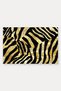 Black and Gold Glittery Zebra-Print Doormat, 40x60 cm, with Non-Slip Sole, Decorative - 5