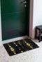 Black Gold Drop Ethnic Patterned Doormat, 40x60 cm, with Non-Slip Sole, Decorative - 3