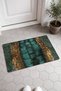 Petrol Coffee Alligator-Print Doormat, 40x60 cm, Non-Slip Sole, Decorative - 2