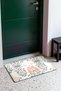 Cream Peach Navy Blue Vintage Damask-Patterned Doormat, 40x60 cm, with Non-Slip Sole, Decorative - 3