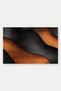 Black Copper Leather Wave-Patterned Doormat, 40x60 cm, with Non-Slip Sole, Decorative - 5