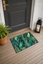 Emerald Green Mosaic Tile-Patterned Doormat, 40x60 cm, with Non-Slip Sole, Decorative