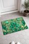 Emerald Malachite Gold-Veined Patterned Doormat, 40x60 cm, Non-Slip Sole, Decorative - 2