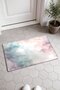 Pastel Batik Cloud-Textured Patterned Doormat, 40x60 cm, with Non-Slip Sole, Decorative - 2