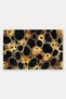 Black Gold Cell Leopard Print Doormat, 40x60 cm, with Non-Slip Sole, Decorative - 5
