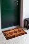 Brown Terracotta Color Kilim Rug-Style Doormat, 40x60 cm, with Non-Slip Sole - 2