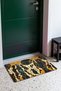 Mustard Black Mosaic Giraffe-Patterned Doormat, 40x60 cm, with Non-Slip Sole, Decorative - 3