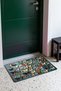 605 Orange Butterfly Garden Patterned Doormat, 40x60 cm, with Non-Slip Sole, Decorative - 3