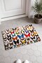 538 Colorful Butterflies Patterned Doormat, 40x60 cm, with Non-Slip Sole, Decorative - 2