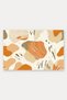 Cream-Orange Abstract Seashell-Patterned Doormat, 40x60 cm, with Non-Slip Sole, Decorative - 5