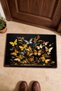 Yellow and Blue Butterflies Pattern 584 Doormat, 40x60 cm, Non-Slip Sole, Decorative - 4