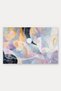 Lilac Cream "Like a Dream" Collage-Patterned Doormat, 40x60 cm, with Non-Slip Sole, Decorative - 5