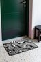 907 Black-and-White Wavy Pattern Doormat, 40x60 cm, with Non-Slip Sole, Decorative - 3