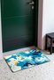 Turquoise and Yellow Brushstroke-Style Seascape Doormat, 40x60 cm, with Non-Slip Sole, Decorative - 3