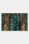 Petrol Coffee Alligator-Print Doormat, 40x60 cm, Non-Slip Sole, Decorative - 5