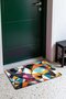 Colorful Cubist Curved Mosaic-Patterned Doormat, 40x60 cm, with Non-Slip Sole, Decorative - 3