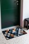 Blue Copper Geometric Patterned Doormat, 40x60 cm, with Non-Slip Sole, Decorative - 3