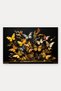 Yellow and Blue Butterflies Pattern 584 Doormat, 40x60 cm, Non-Slip Sole, Decorative - 5