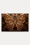 Door Mat with Gold Butterfly Motif, 40x60 cm, Non-Slip Sole, Decorative - 5
