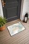 Mint Cream "Dream Cloud" Patterned Doormat, 40x60 cm, with Non-Slip Sole, Decorative