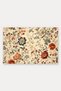Vintage Flowers on a Cream Background: Turkish Rug-Patterned Doormat, 40x60 cm, with Non-Slip Sole - 5