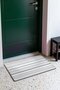 White and Gray Horizontal Striped Pattern Doormat, 40x60 cm, with Non-Slip Sole, Decorative - 3