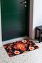 Black and Orange Mandala Floral Print Doormat, 40x60 cm, with Non-Slip Sole, Decorative - 3