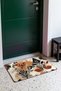 Cream-Colored Coffee Bohemian Leaf-Patterned Doormat, 40x60 cm, with Non-Slip Sole, Decorative - 3